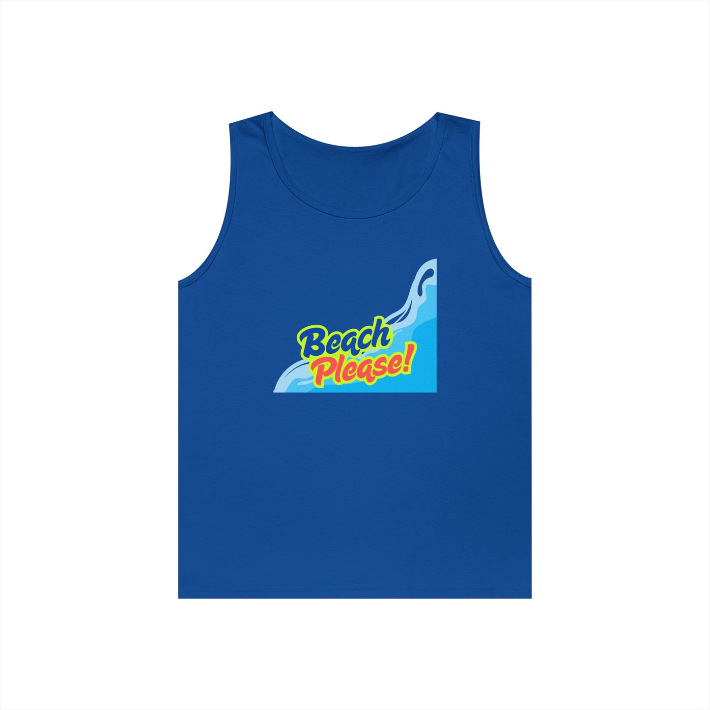 Beach Please Unisex Heavy Cotton Tank Top