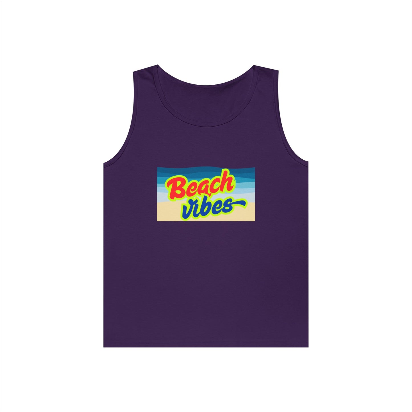 Beach Vibes Unisex Heavy Cotton Tank Top - Perfect for Summer Fun