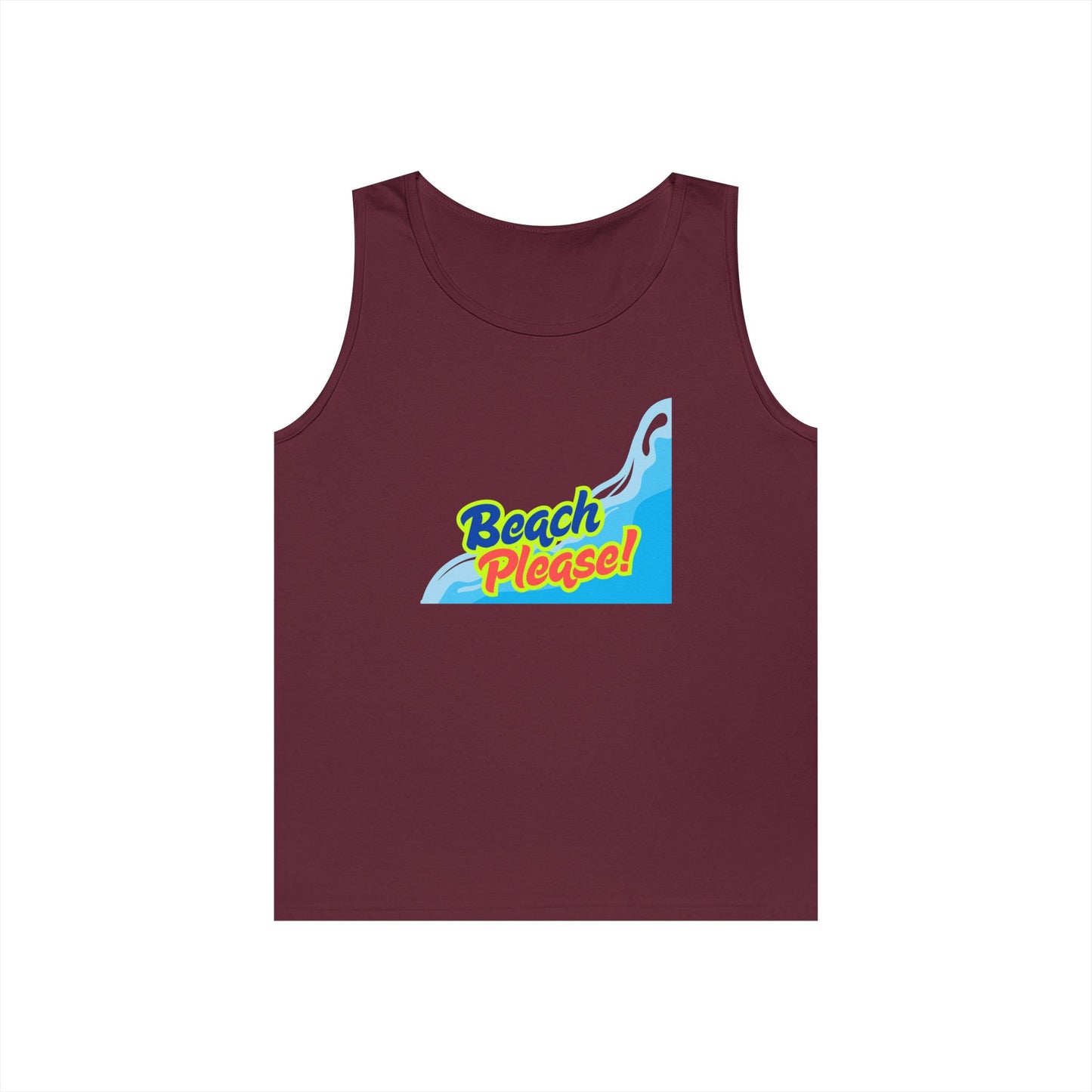 Beach Please Unisex Heavy Cotton Tank Top