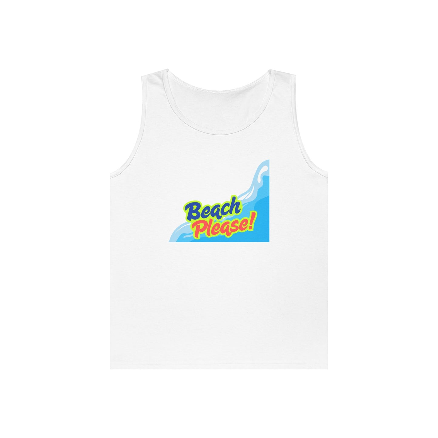 Beach Please Unisex Heavy Cotton Tank Top