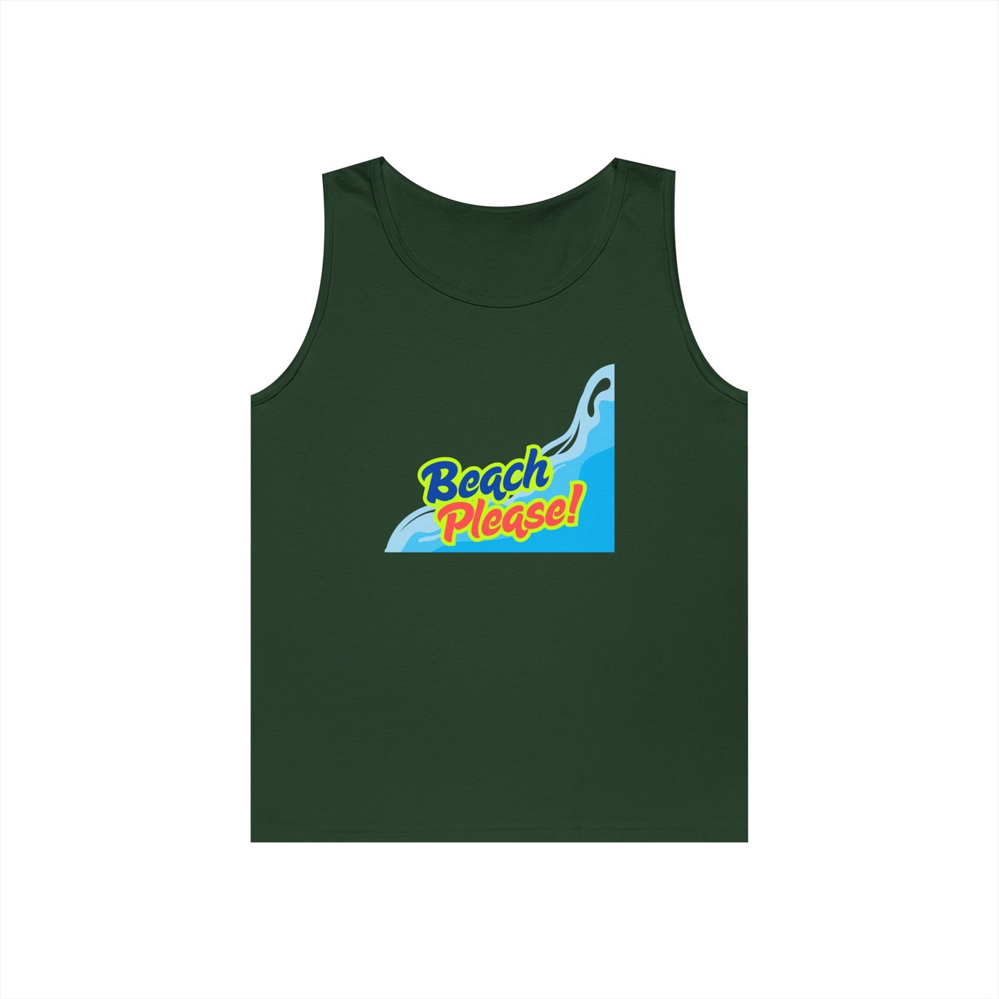 Beach Please Unisex Heavy Cotton Tank Top