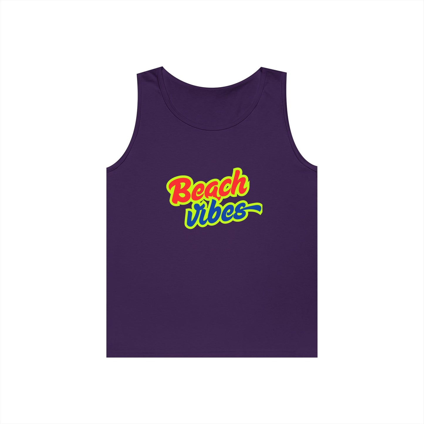 Beach Vibes Graphic Tee - Unisex Heavy Cotton Tank Top
