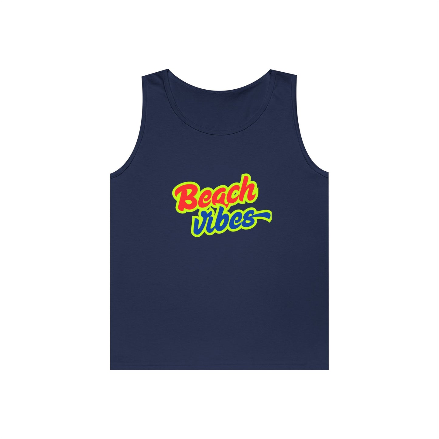Beach Vibes Graphic Tee - Unisex Heavy Cotton Tank Top