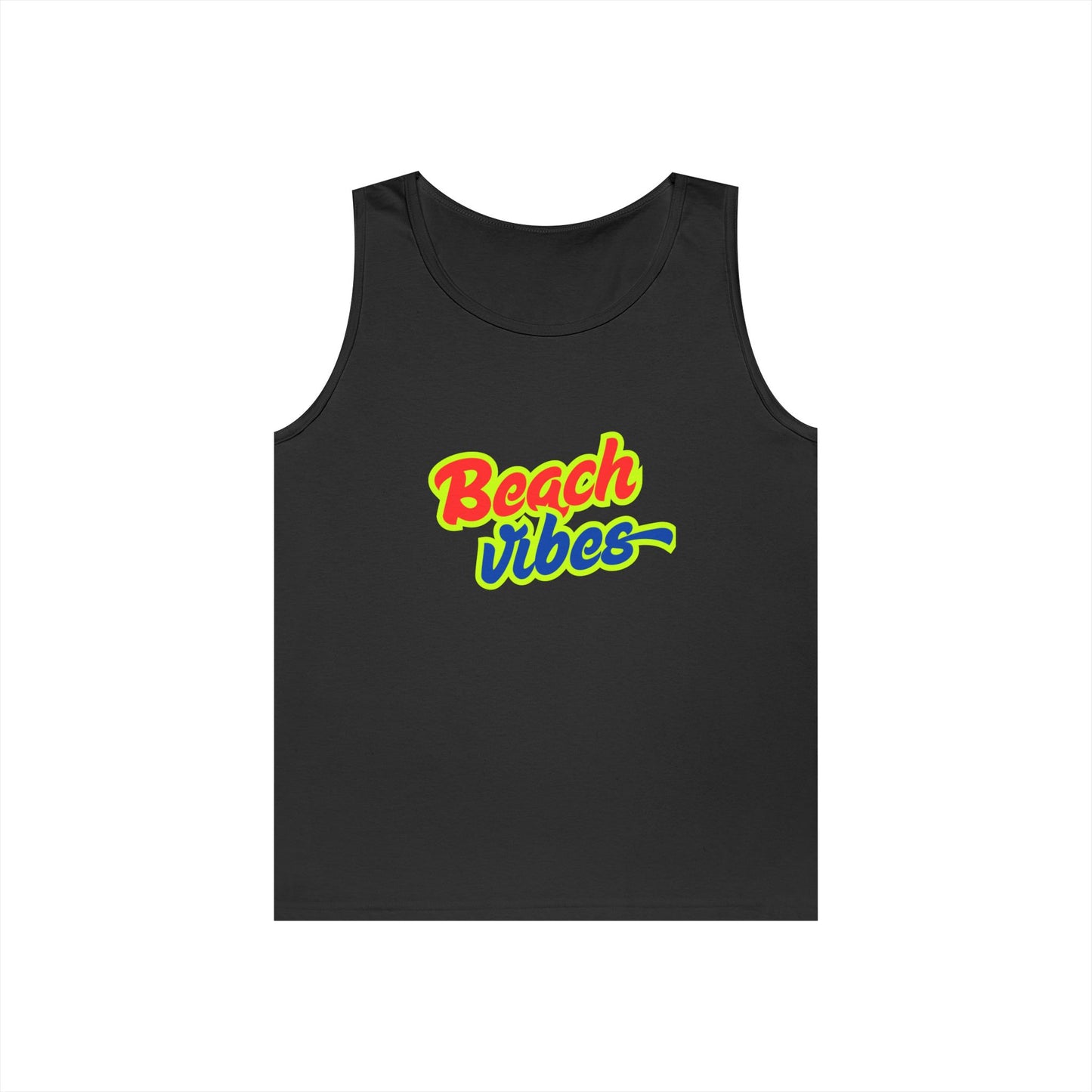 Beach Vibes Graphic Tee - Unisex Heavy Cotton Tank Top