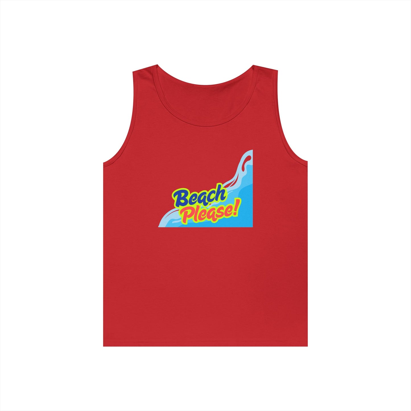 Beach Please Unisex Heavy Cotton Tank Top
