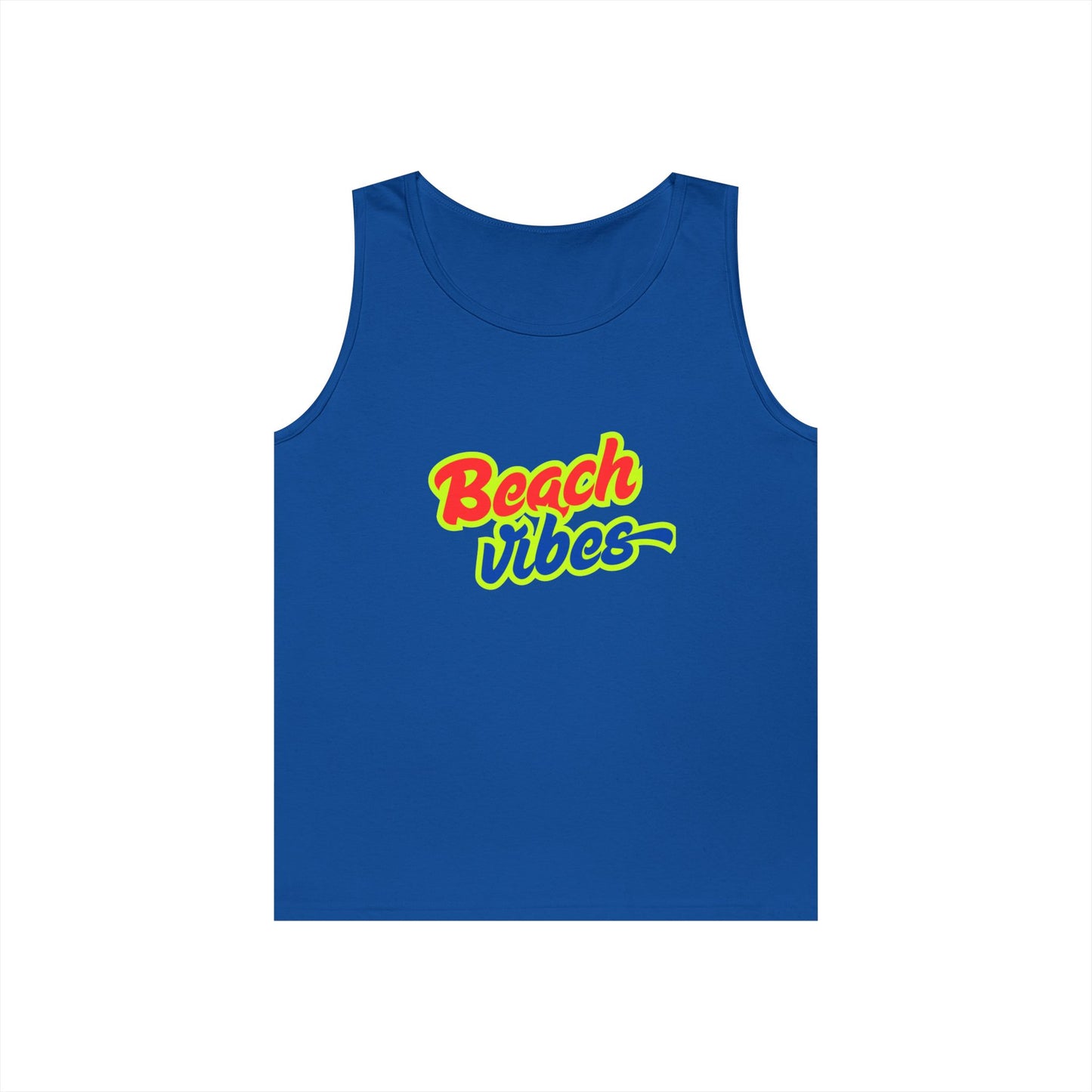Beach Vibes Graphic Tee - Unisex Heavy Cotton Tank Top