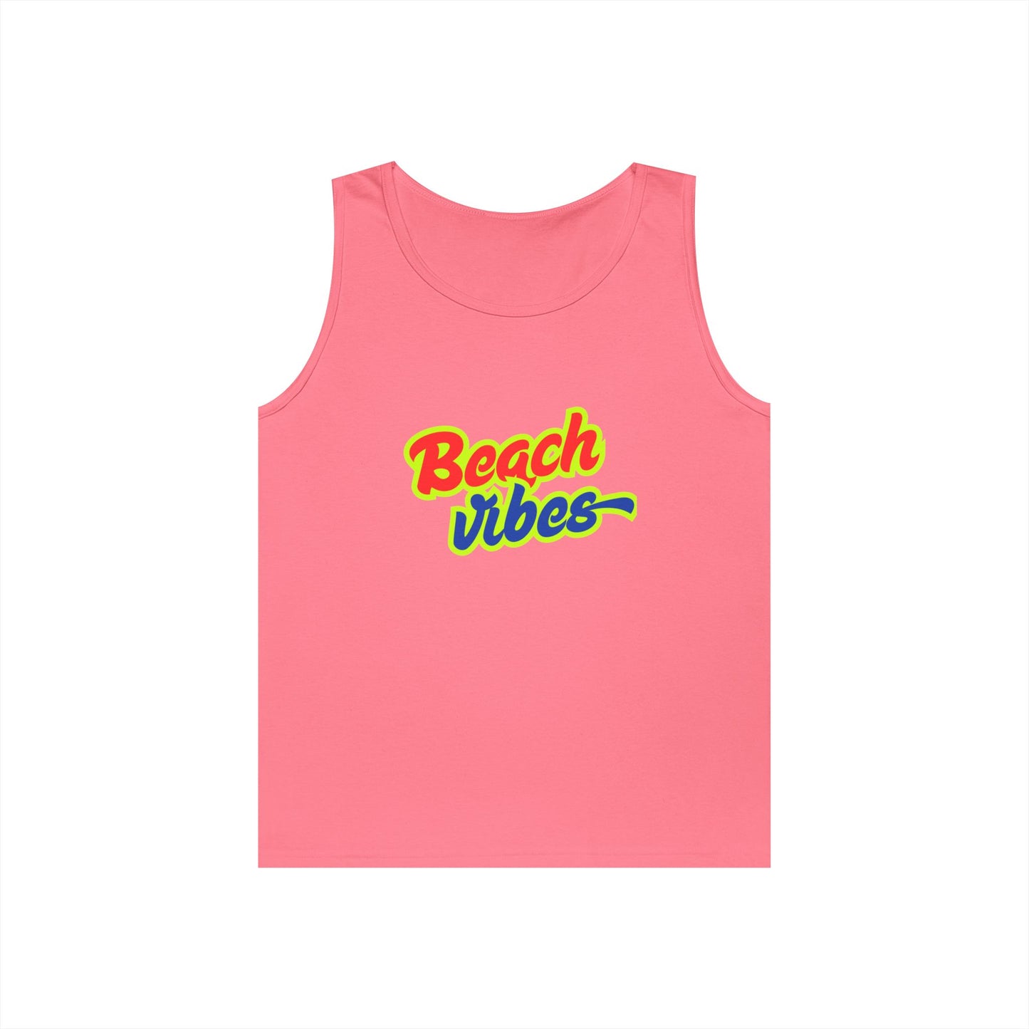 Beach Vibes Graphic Tee - Unisex Heavy Cotton Tank Top