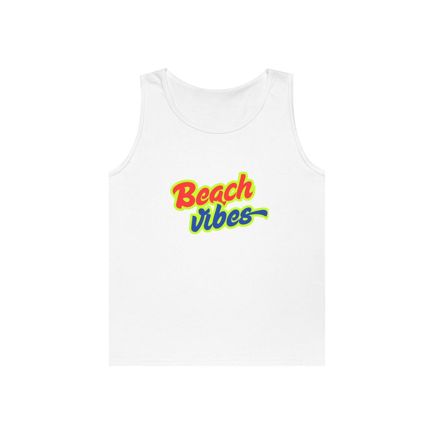 Beach Vibes Graphic Tee - Unisex Heavy Cotton Tank Top