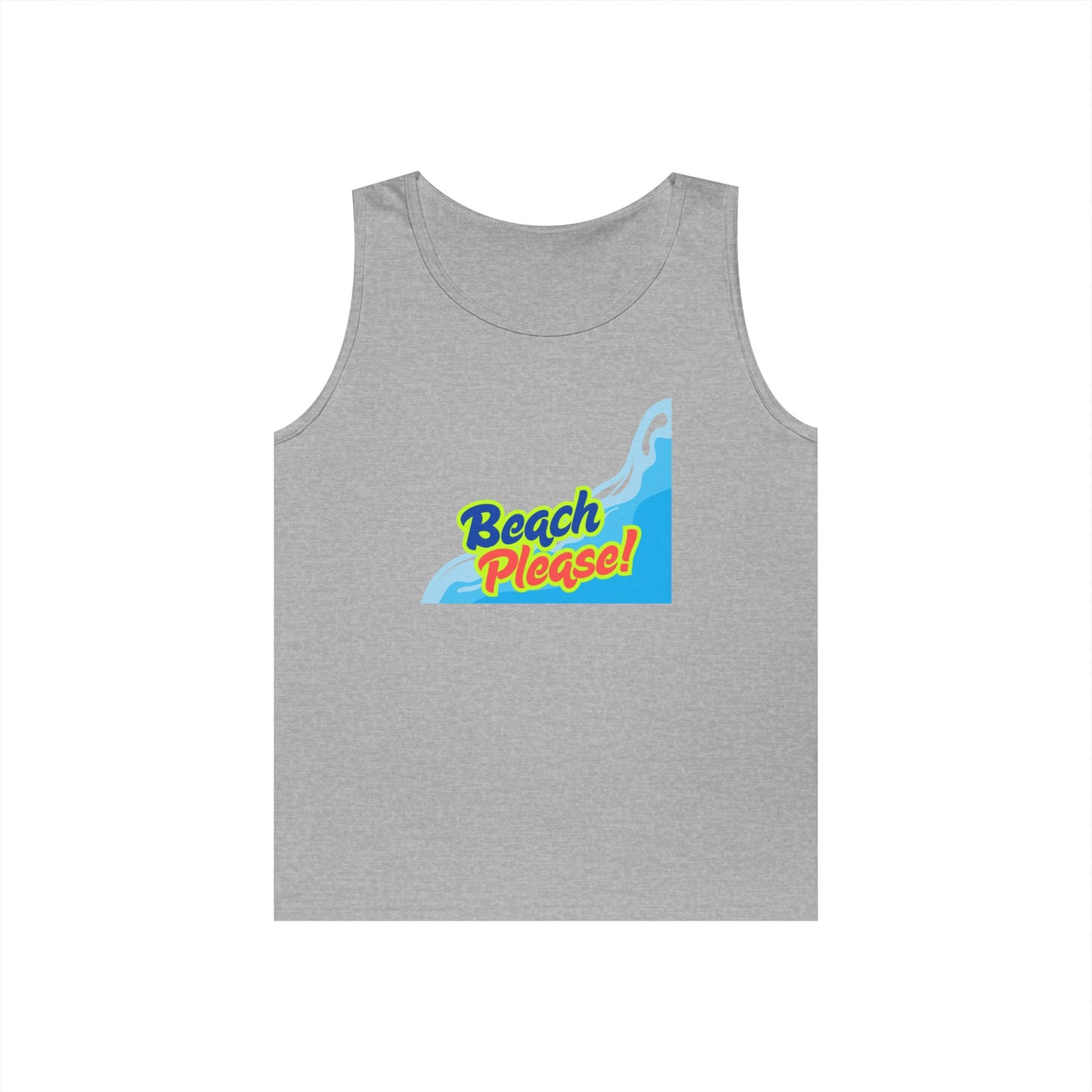 Beach Please Unisex Heavy Cotton Tank Top